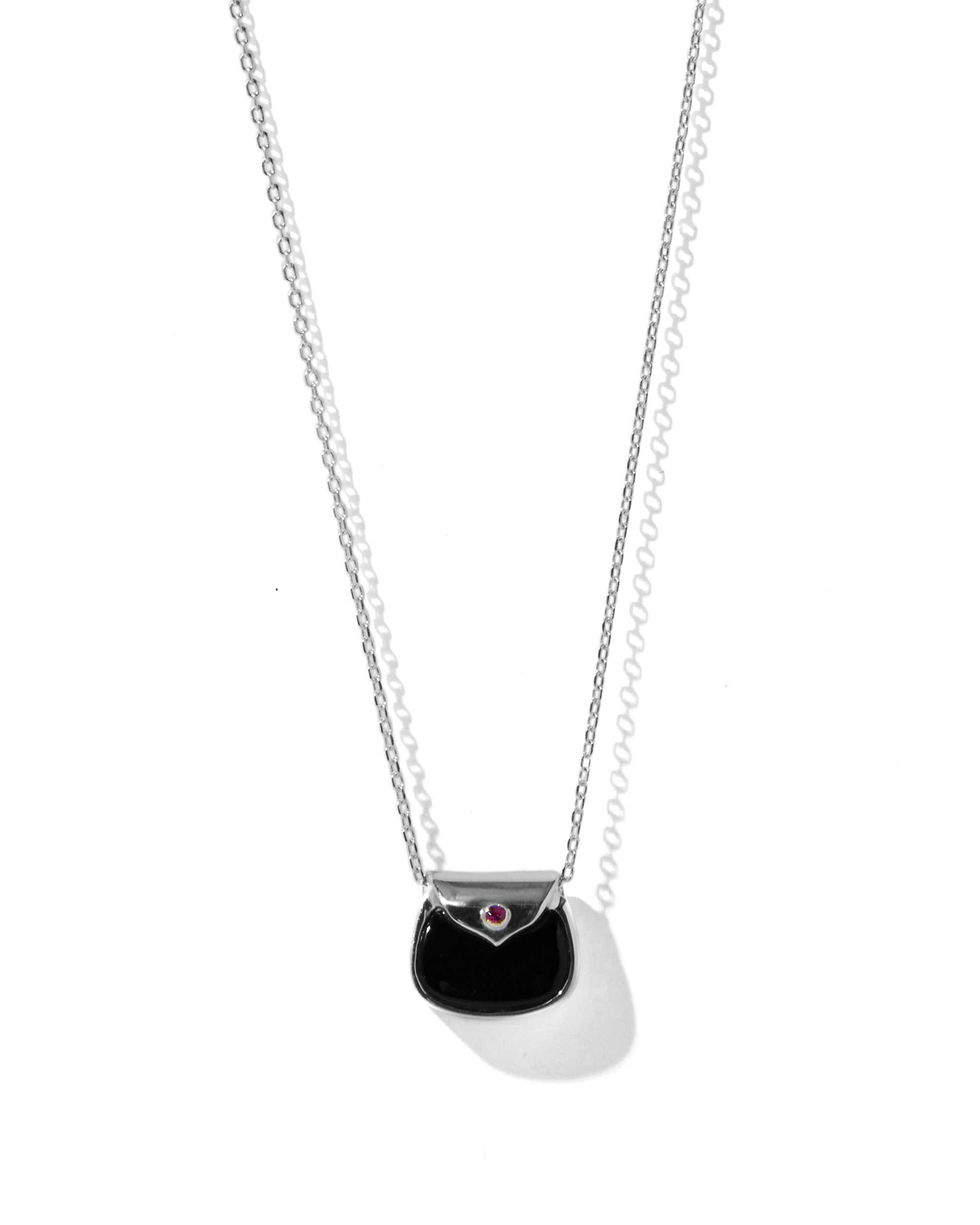 Mini Bag Onyx Necklace
