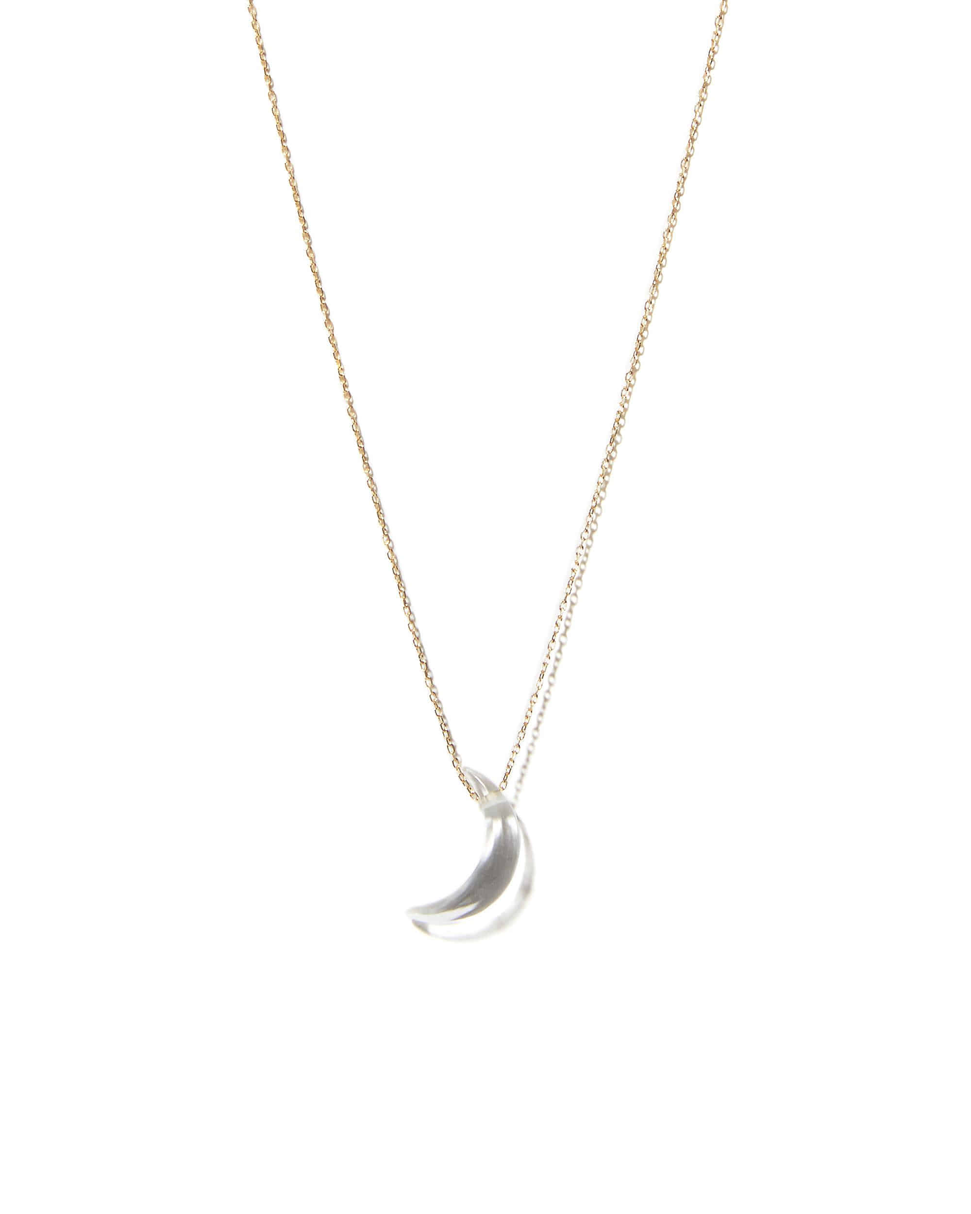 Crescent Moon Quartz Necklace