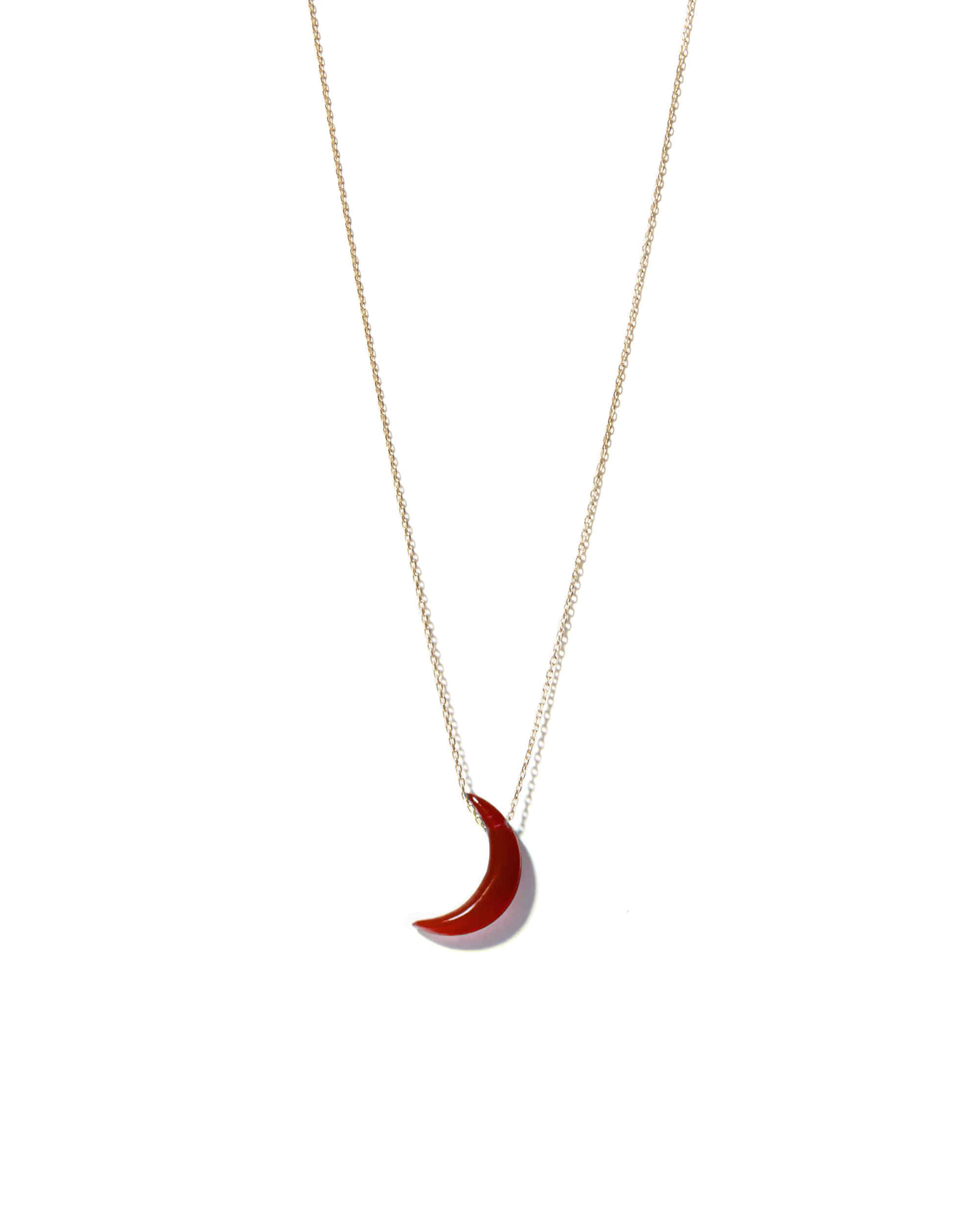 Crescent Moon Jade Necklace