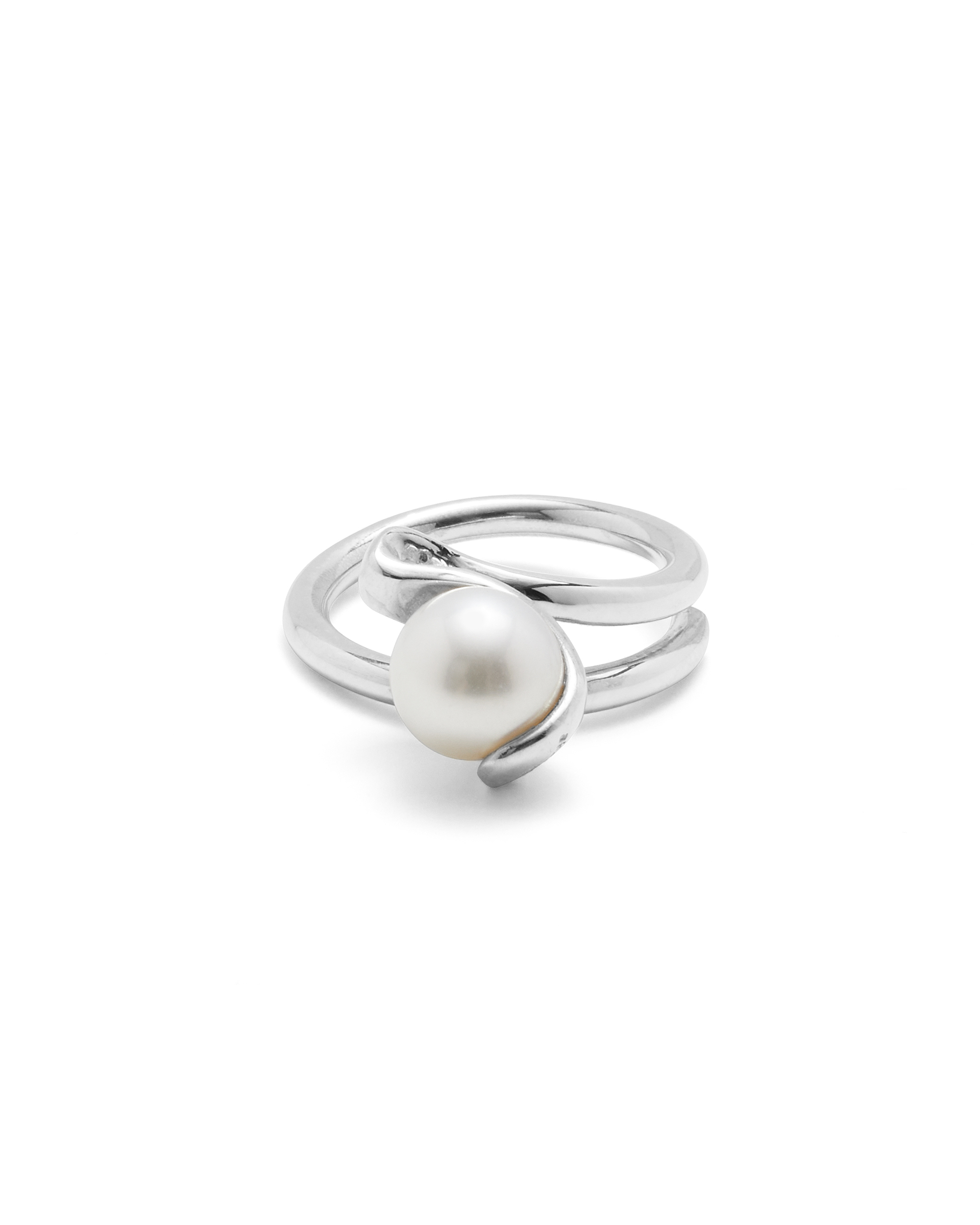 Pearls on Leaves Ring